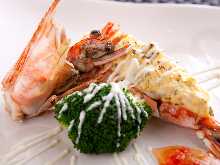 Shrimp gratin