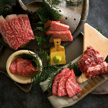 Assorted wagyu beef, 5 kinds