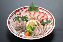 Assorted whale meat