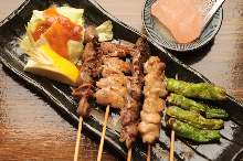 Assorted grilled skewers, 5 kinds