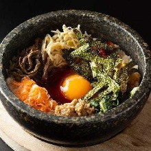 Stone grilled bibimbap