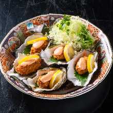 Deep-fried oysters from Itoshima with mentaiko mayonnaise