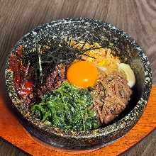 Stone grilled bibimbap