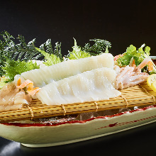Squid sashimi