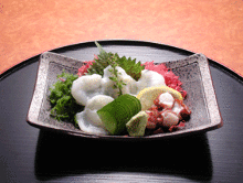 Octopus sashimi