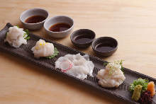 Assorted sashimi