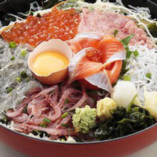 Seafood rice bowl