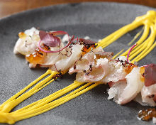 Sea bream carpaccio
