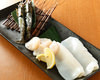 Charcoal grilled fish