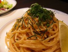 Spaghetti with mentaiko