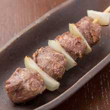 Grilled gizzard skewer