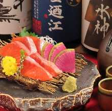 Salmon sashimi
