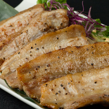 Salted and grilled pork