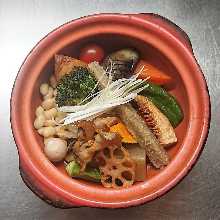 Vegetable soup curry