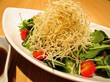Tomato and baby sardine salad