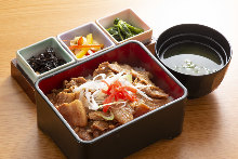 Pork rice bowl