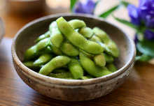 Edamame with stems