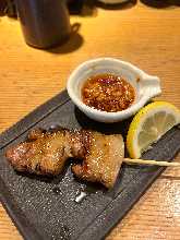 Spicy Sauce Pork Belly Skewer