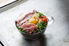 Pork and green onion okonomiyaki