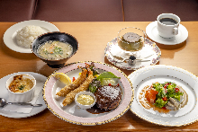 Special hamburger steak (170g) Fried shrimp (2 pieces)