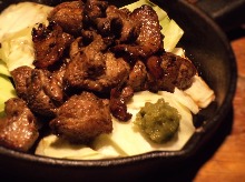 Charcoal-grilled chicken thigh