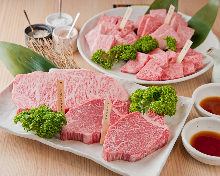 Assorted Wagyu beef