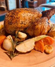 Rotisserie Chicken (Whole)  Michinoku Seiryu Chicken with Grilled Vegetables