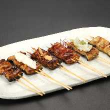 Various Grilled Eel Skewers