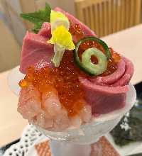 Seafood rice bowl