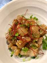 Oyakawa-su (Chicken Skin Salad with Ponzu Sauce)