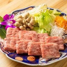 Wagyu beef shabu-shabu