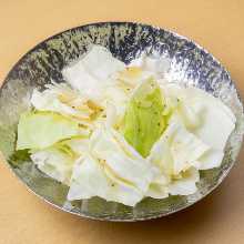 Cabbage and shiodare sauce