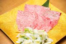 Grilled beef chuck flap sukiyaki