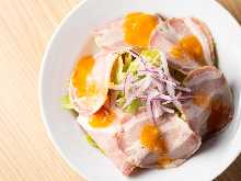 Loin ham salad