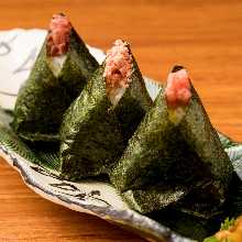 おにぎり　明太子（香物付き）