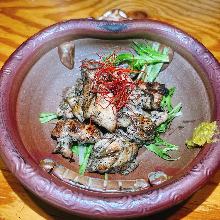 かしわの黒焼き