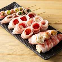 しそ豚バラ巻き串