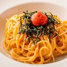 明太子クリームパスタ Mentai cream pasta
