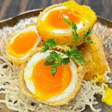半熟玉子の唐揚げ