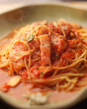 なすとベーコンのパスタ