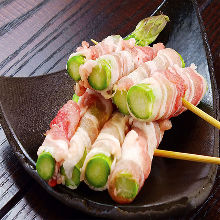 アスパラ巻き串焼き