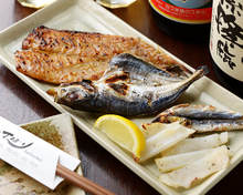 魚の炭火焼