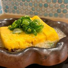 美豊卵のたし巻き卵　明太あんかけ