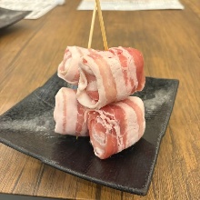 피망 치즈 돼지고기 말이 꼬치