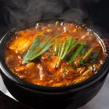 굴 순두부 전골