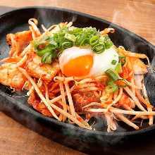 철판 김치볶음