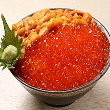 성게알 연어알 덮밥