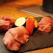 (1~2인분) 우설・안창살・갈비살 세트