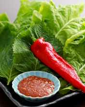 야채의 곁들임