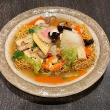 什锦炸乌冬面